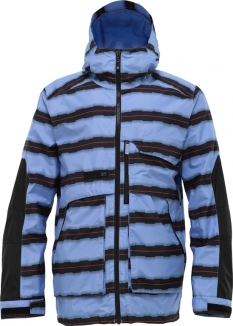 BURTON AK 2L ANDOVER Jacke 2012 blue 23 vibrating stripe - AK 2L ANDOVER Jacke 2012 blue 23 vibrating stripe