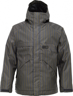 BURTON POACHER Jacke 2012 quarry chalk stripe - L