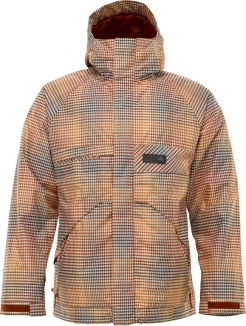 BURTON POACHER Jacke 2012 bitters gingham fade - L