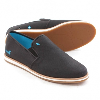 BRIXTON CANVAS WAXED Schuh 2012 black/cyan