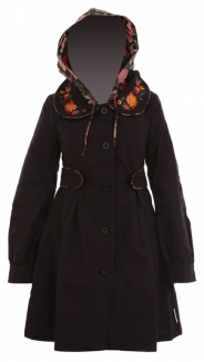 BLUTSGESCHWISTER FAUNAFAIRY Parka 2012 panther black pique - L