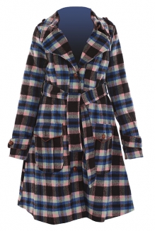 BLUTSGESCHWISTER FLOHZIRKUS Mantel 2012 blue black check - L