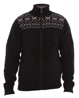 BENCH GRIT Fleece Strickjacke 2012 black - XL