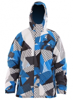 US 40 PAUL Jacke 2012 white/blue aop - PAUL Jacke 2012 white/blue aop