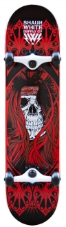 SHAUN WHITE CO. PARK SKULL Skateboard 2012 red