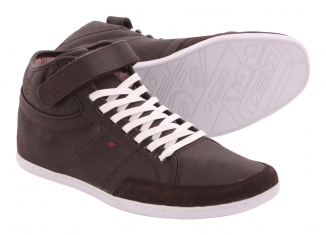 BOXFRESH SWICH CANVAS WAXED Schuh 2012 dark brown/red striped/white sole - 45