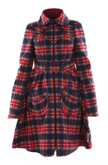 BLUTSGESCHWISTER TRENCH IN LOVE Mantel 2013 tartan affair Produktbild