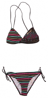 USA NANO SUPERKINI B-Cup Bikini 2012 black aop/green
