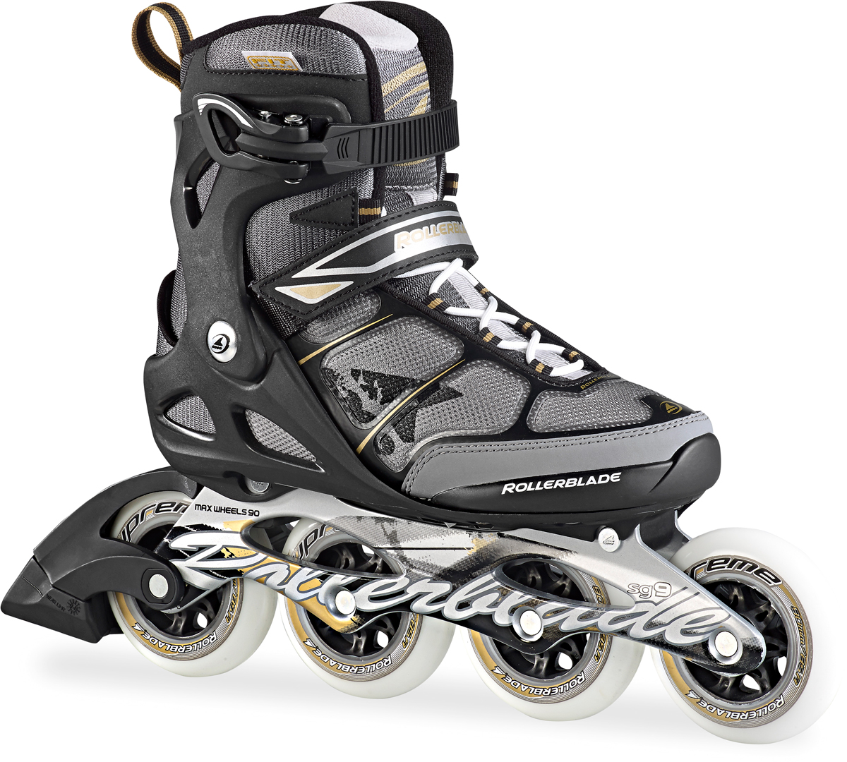 ASTRO 90 W Inline Skate 2015 black/gold Warehouse One