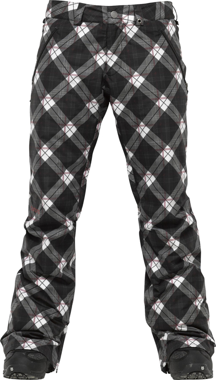 SOCIETY Hose 2012 true black bias plaid print 