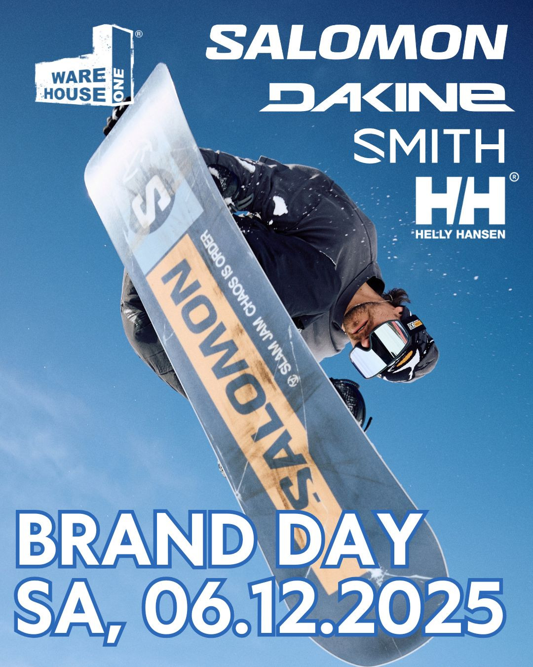 Brand Day Alert!🔥 ⁠
@salomonsnowboards, @smithoptics, @dakine & @hellyhansen übernehmen am Samstag unseren Showroom!⁠
Erlebt exklusive Tech Talks, persönliche Gear-Beratung, Goodies und französische Spezialitäten - direkt aus der Heimat von Salomon ✨⁠
⁠
📍 Wo: Showroom in Düsseldorf⁠
📅 Wann: Samstag, 06.12.2025⁠
⏰ Uhrzeit: Ab 10Uhr⁠