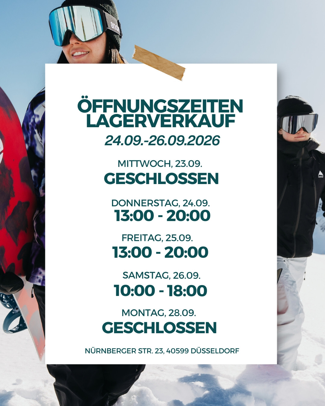 Wichtige Info für euch! 🚨⁠
Damit wir unseren Showroom perfekt für unseren Lagerverkauf vorbereiten können, bleibt er morgen (Mittwoch) leider geschlossen.⁠
Ab Donnerstag um 13:00 Uhr geht’s los! Wir freuen uns auf euch!