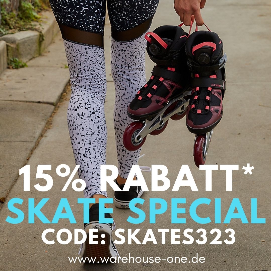 Der Frühling schaut bereits um die Ecke - höchste Zeit also, sich mit neuem Equipment auszustatten. Spare 15%** zusätzlich auf deine neuen Inlineskates.⁠
⁠
15% Rabatt ab 100€ Einkaufswert⁠
Code*: SKATES323⁠
⁠
*15% Rabatt auf den Einkauf von IFitness Skates, Free Skates, Hockey Skates, Inline Skates, Kids Skates, Nordic Skates, Speed Skates, Stunt Skates ab einem Einkaufswert von 100 EUR nach Retoure. Gilt auch für bereits reduzierte Artikel. Gültig bis einschl. 20.03.23, nicht mit anderen Aktionen/Gutscheinen kombinierbar, nur solange der Vorrat reicht.