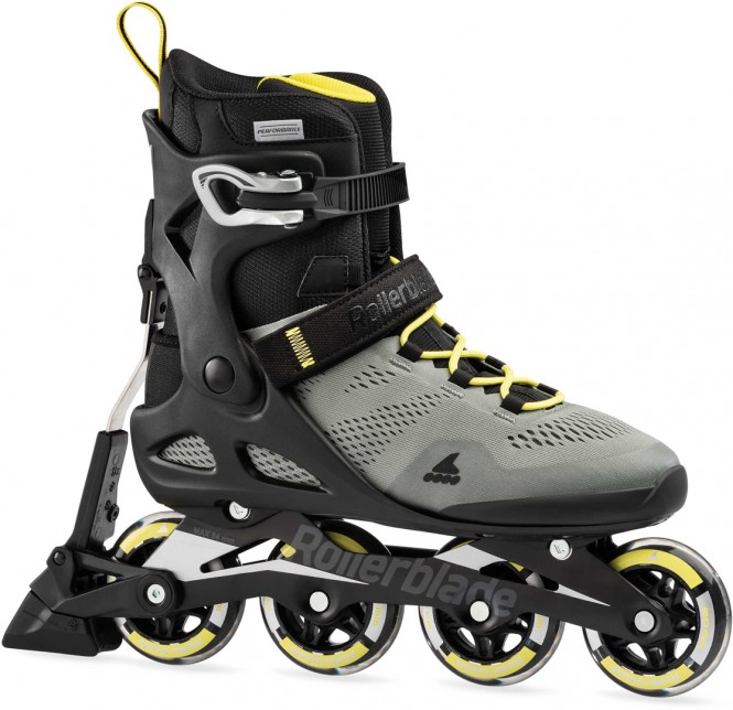 ROLLERBLADE MACROBLADE 80 ABT Inline Skate 2023 silver/neon yellow - 45 kaufen