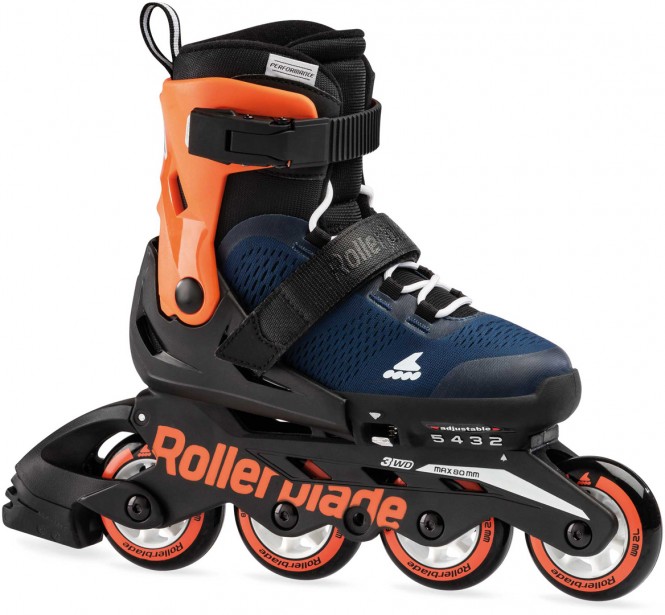 ROLLERBLADE MICROBLADE TEST Inline Skate 2024 X midnight blue/warm orange - 36,5-40,5 kaufen