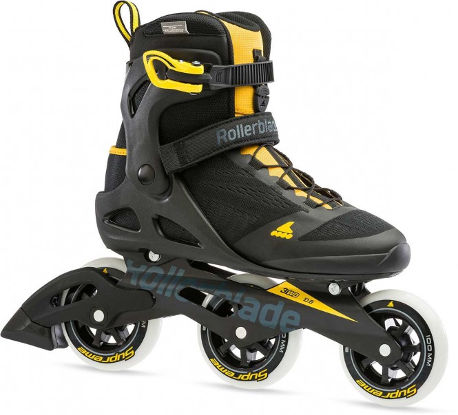 ROLLERBLADE MACROBLADE 100 3WD Inline Skate 2023 black/saffron yellow - 45,5 kaufen