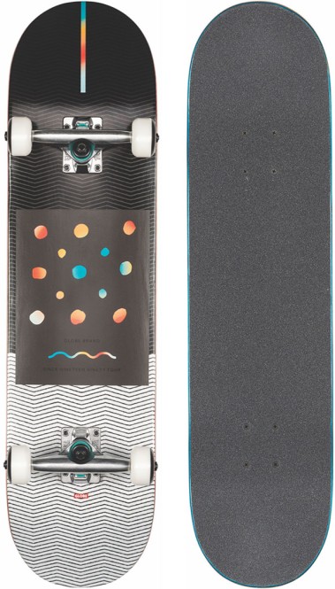 GLOBE G1 NINE DOT FOUR Skateboard black/white - 8.0 kaufen