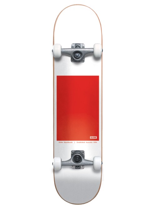 GLOBE G0 BLOCK SERIF Skateboard 2022 white/red - 8.0 kaufen