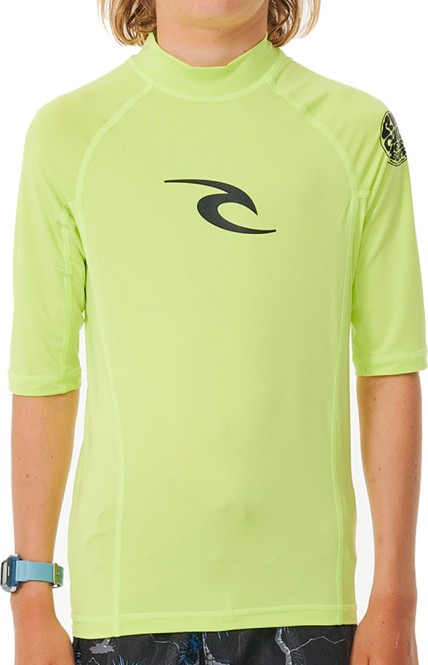 RIP CURL BOYS BRAND WAVE SS Lycra 2024 lime - 16