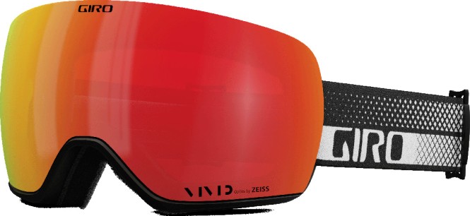 giro article ii schneebrille 2024 black and white flow/vivid ember/vivid infrared