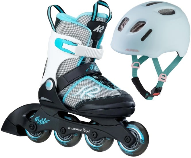 K2 MARLEE Kinder Inline Skate inkl. ALPINA XIMO 2 LE pastel turquoise matt - 29-34 | 49-54 kaufen