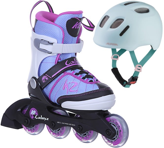 K2 CADENCE JR GIRLS Kinder Inline Skate inkl. ALPINA XIMO 2 LE pastel turquoise matt - 29-34 | 49-54 kaufen