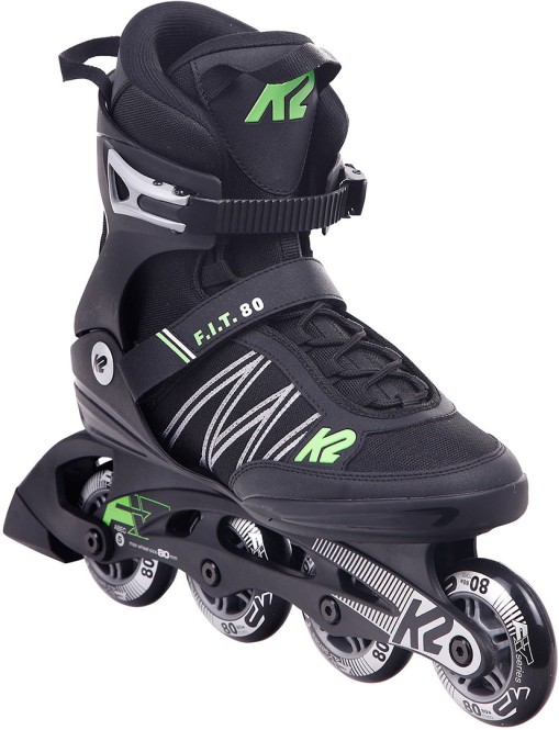 K2 F.I.T. 80 Inline Skate black/green - 40 kaufen