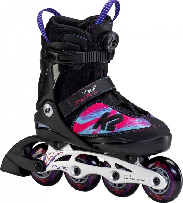 K2 CHARM BOA ALU Inline Skate 2024 black/pink - 35-40 kaufen