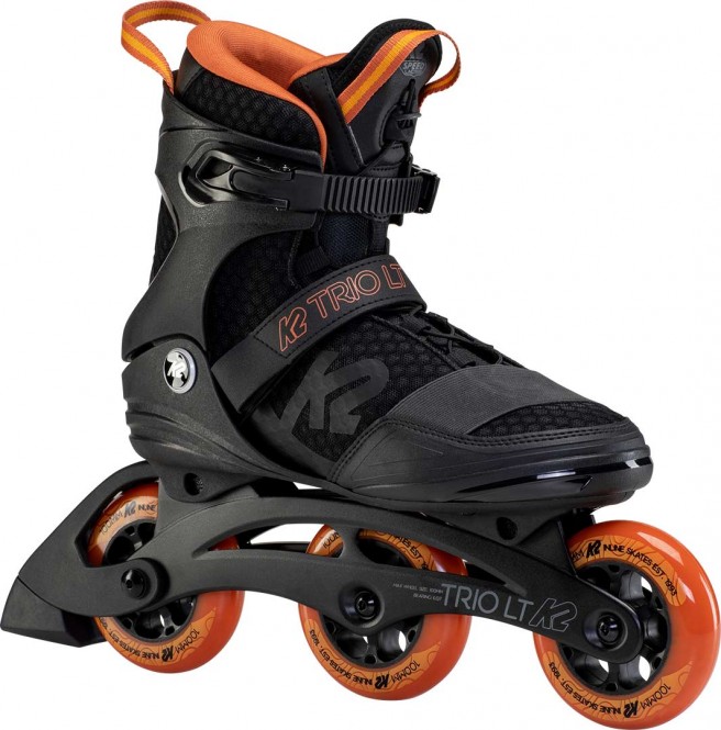 K2 TRIO LT 100 Inline Skate 2024 black/orange - 43,5 kaufen