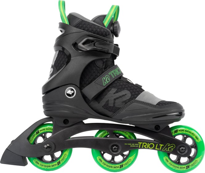 K2 TRIO LT 100 BOA Inline Skate 2023 black/green - 44,5 kaufen