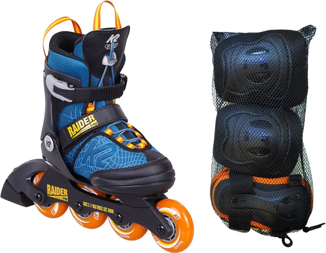 K2 RAIDER PRO PACK Kinder Inline Skate inkl. Schonerset - 29-34 kaufen