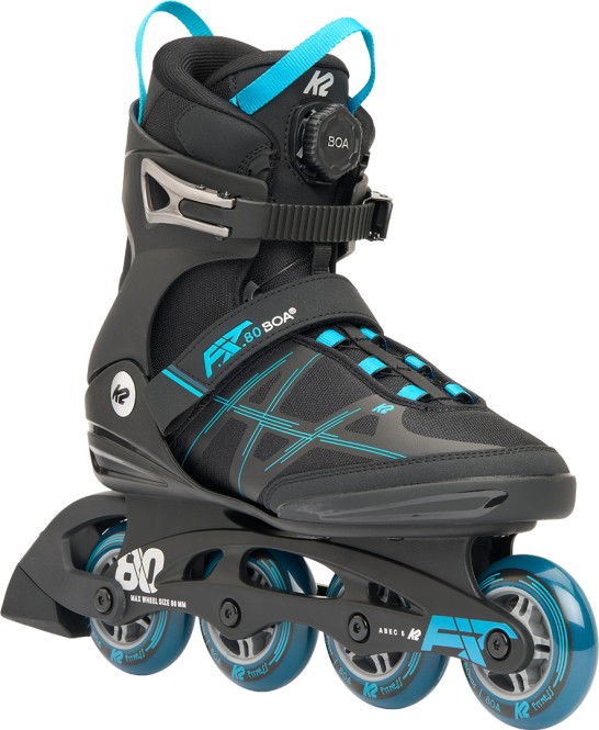 K2 F.I.T. 80 BOA Inline Skate 2024 black/blue - 40,5 kaufen