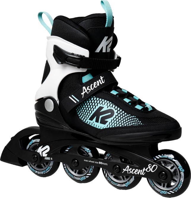 K2 ASCENT 80 W Inline Skate black/white/turquise - 39,5 kaufen