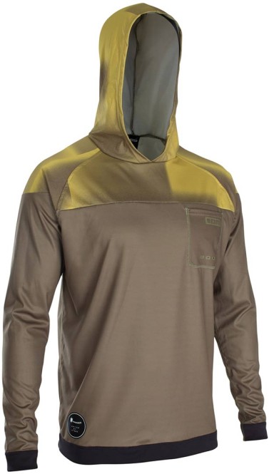 ION WETSHIRT HOOD LS Lycra dark olive - S