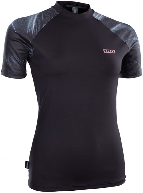 ION RASHGUARD WOMEN SS Lycra 2021 laser black - S