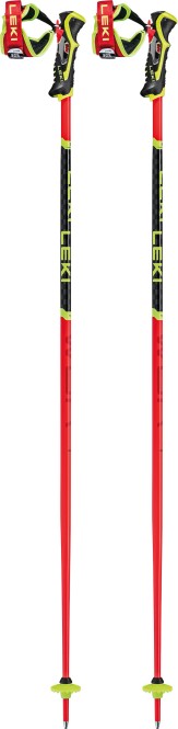 Leki Wcr Tbs Sl 3D Stöcke 2026 Bright Red/Black/Neonyellow - Größe 115