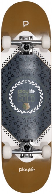 PLAYLIFE HARDCORE Skateboard 2021 gold - 8.0x31 kaufen