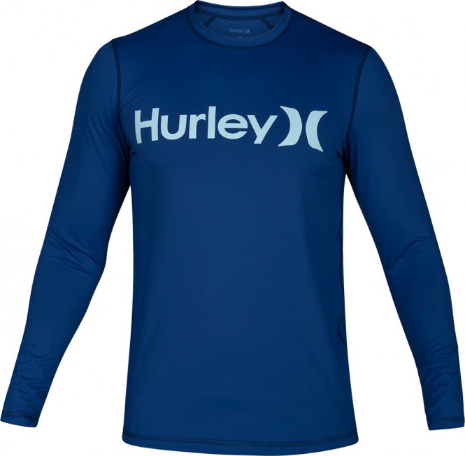 HURLEY ONE AND ONLY LS Lycra blue force - S