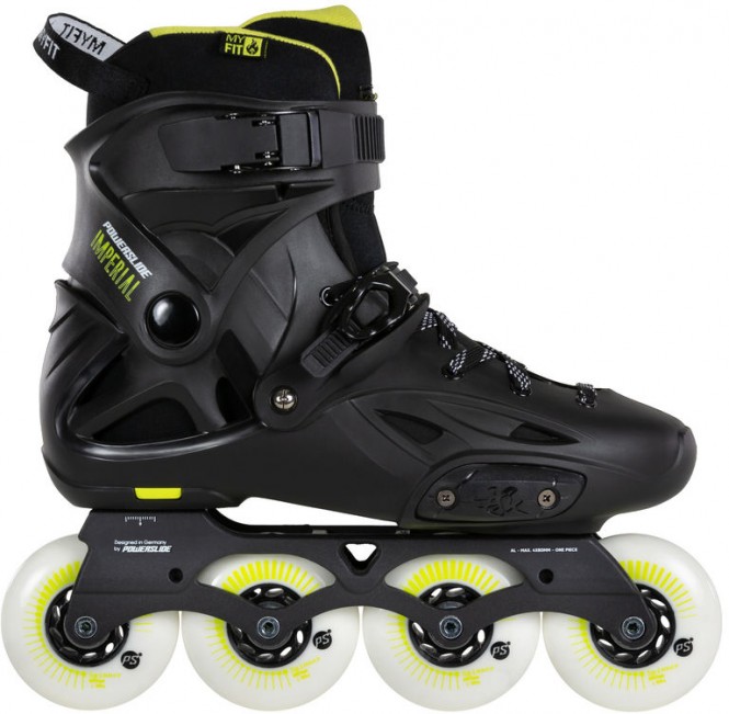 POWERSLIDE IMPERIAL ONE 80 Inline Skate 2023 black/yellow - 45-46 kaufen