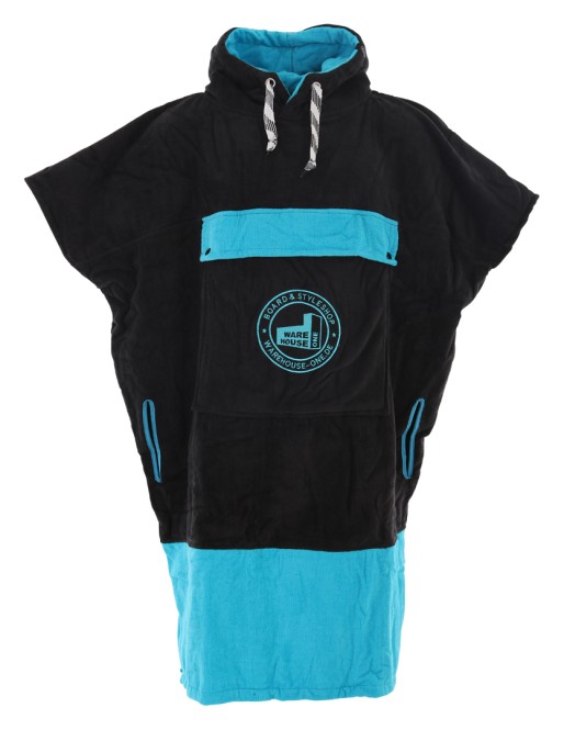 All-In X Wh1 V Beach Crew Poncho Black/Turquoise