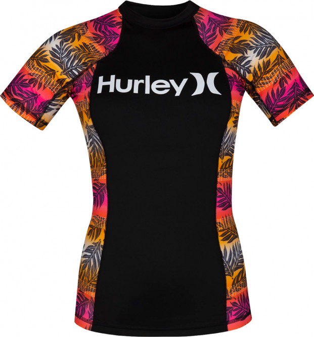 HURLEY SIG ZANE MOOREA SS Lycra hyper pink - XS