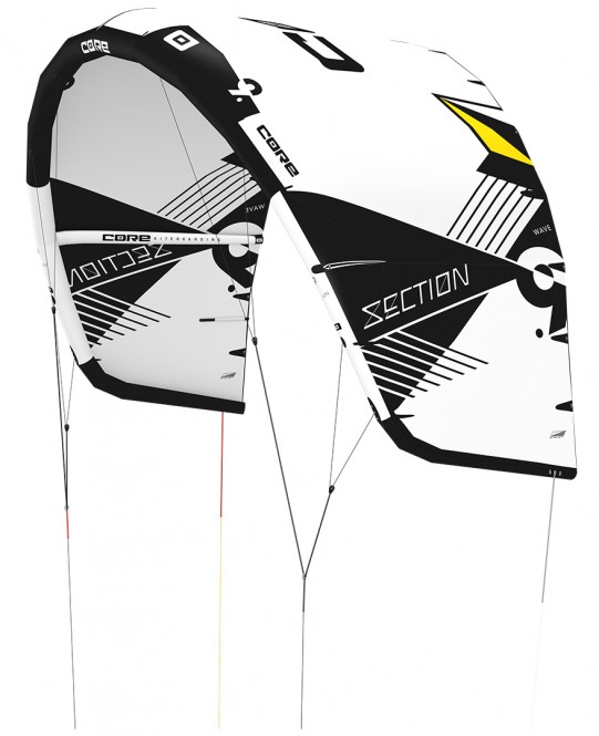 CORE SECTION WAVE Kite white/black - 4.0