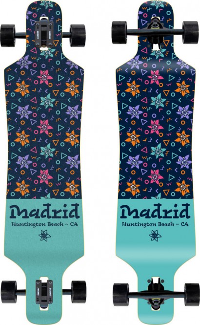 MADRID SKATEBOARDS SPADE FLOWERS 39 Longboard 2021 kaufen