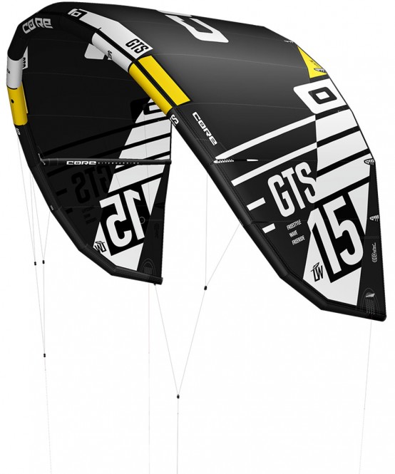 CORE GTS 5 LW Test-Kite black/black - 17.0