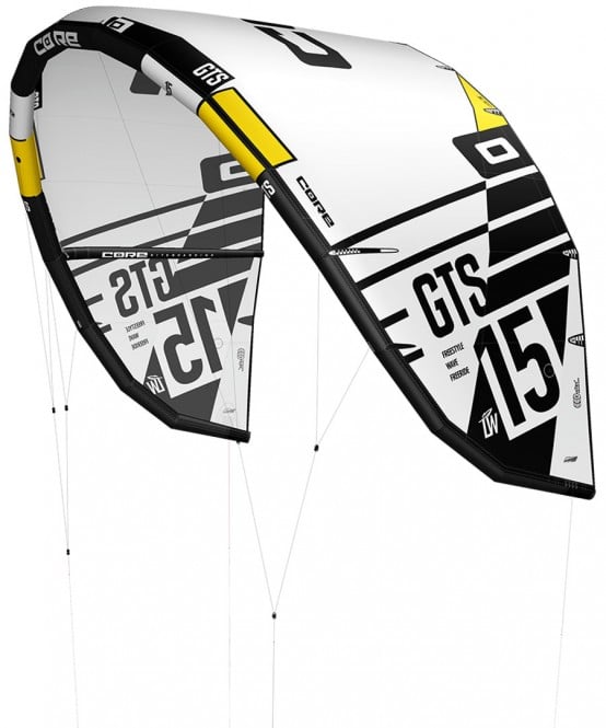 CORE GTS 5 LW Test-Kite white/black - 17.0