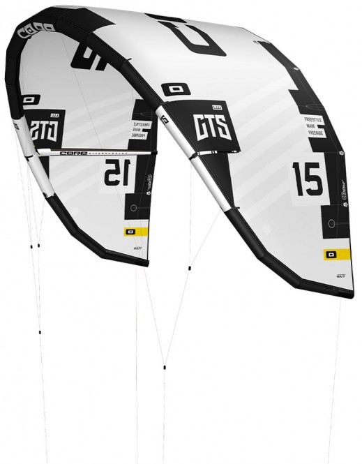 CORE GTS 6 LW Test-Kite white/black - 15.0