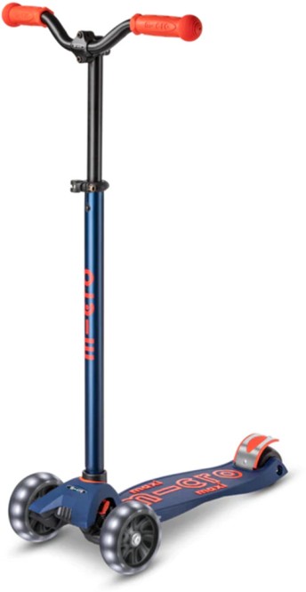 MICRO MAXI MICRO DELUXE PRO LED Scooter navy/red kaufen