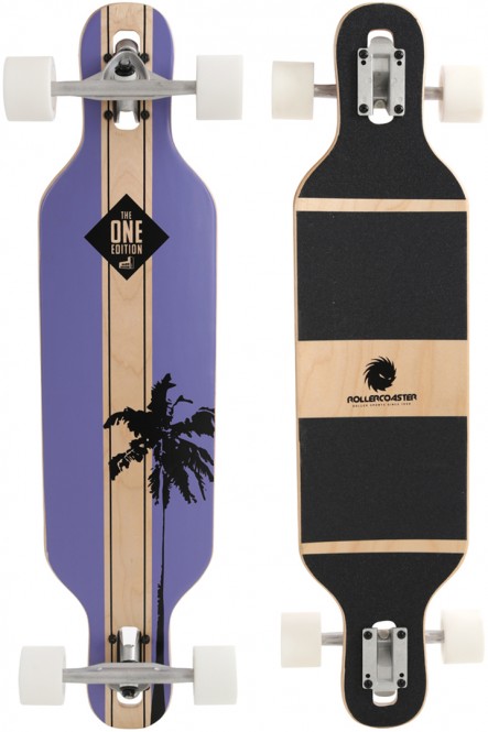 ROLLERCOASTER PALMS THE ONE EDITION DT Longboard purple kaufen