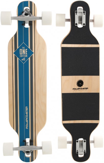 ROLLERCOASTER STRIPES THE ONE EDITION DT Longboard blue kaufen