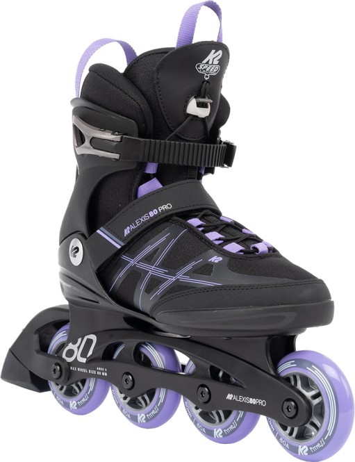 K2 ALEXIS 80 PRO Inline Skate 2024 black/lavender - 41,5 kaufen